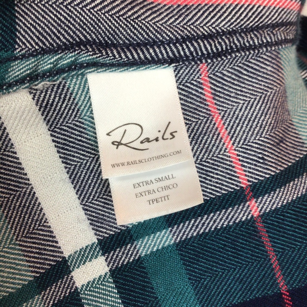 Rails Plaid Button Down Shirt - Like New - image 7